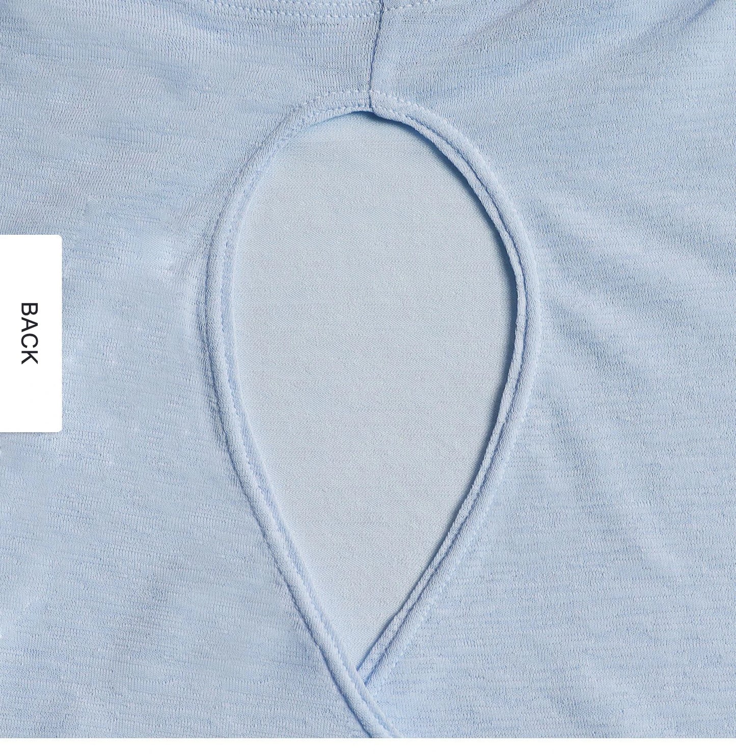 Tear Drop Back Running Top - Long Sleeve Quick Dry Breathable Yoga Shirt