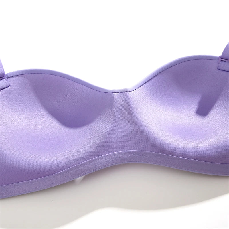 Women's Seamless Bra  Wireless Adjustable Push Up Brassiere Comfort  Soft Underwear  Lingerie