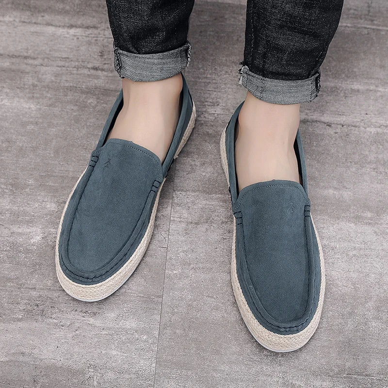 Men's Casual Slip-On Loafers - Comfortable Driving Shoes