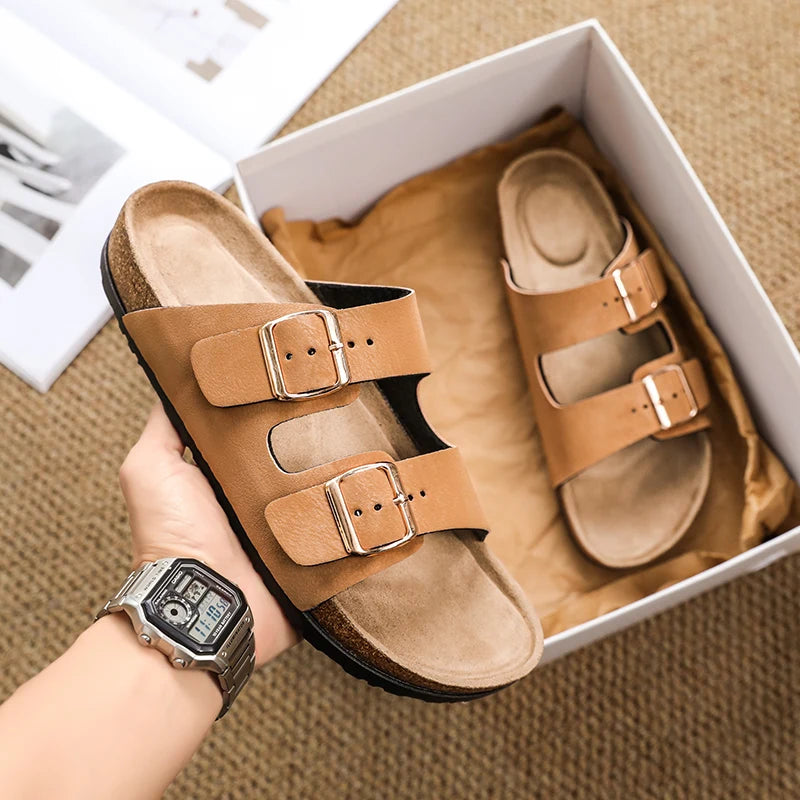 Buckle Design Slippers - Men's Indoor & Outdoor Garden Clogs