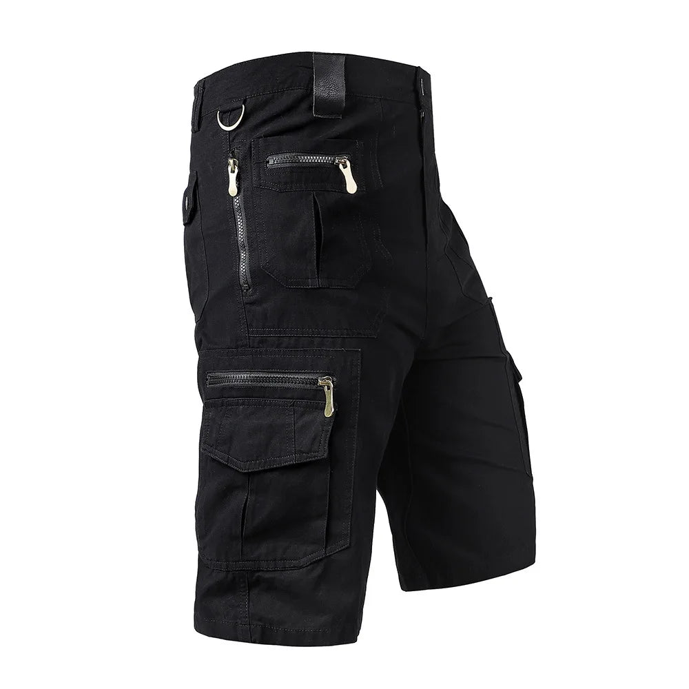 Men's Summer Cotton Multi Pocket  Cargo Shorts