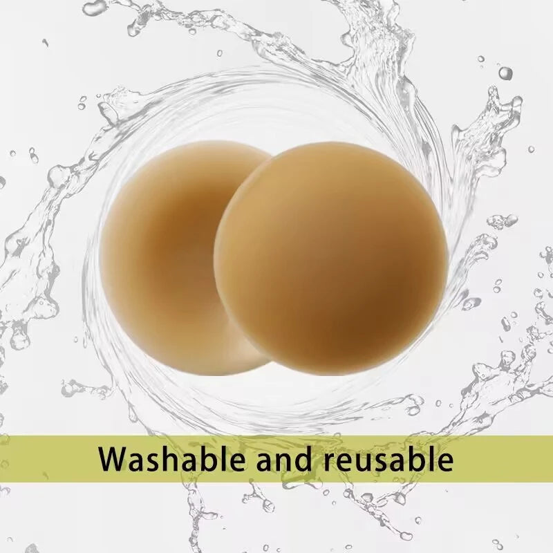 Invisible Push-Up Bra 5-Pairs Set - Self-Adhesive Backless Strapless Silicone Nipple Covers