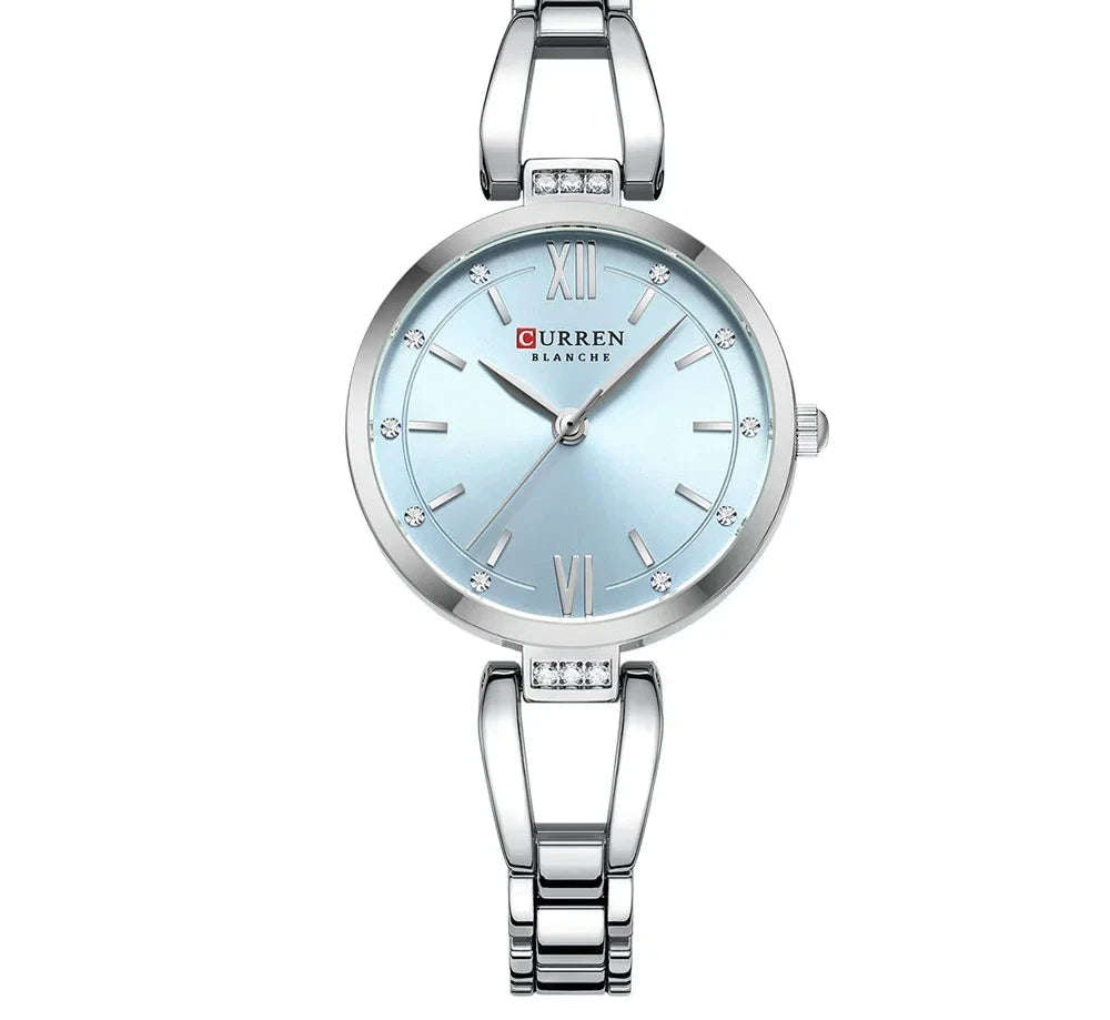 Elegant Stainless Steel Quartz Watch - Waterproof Fashion Timepiece