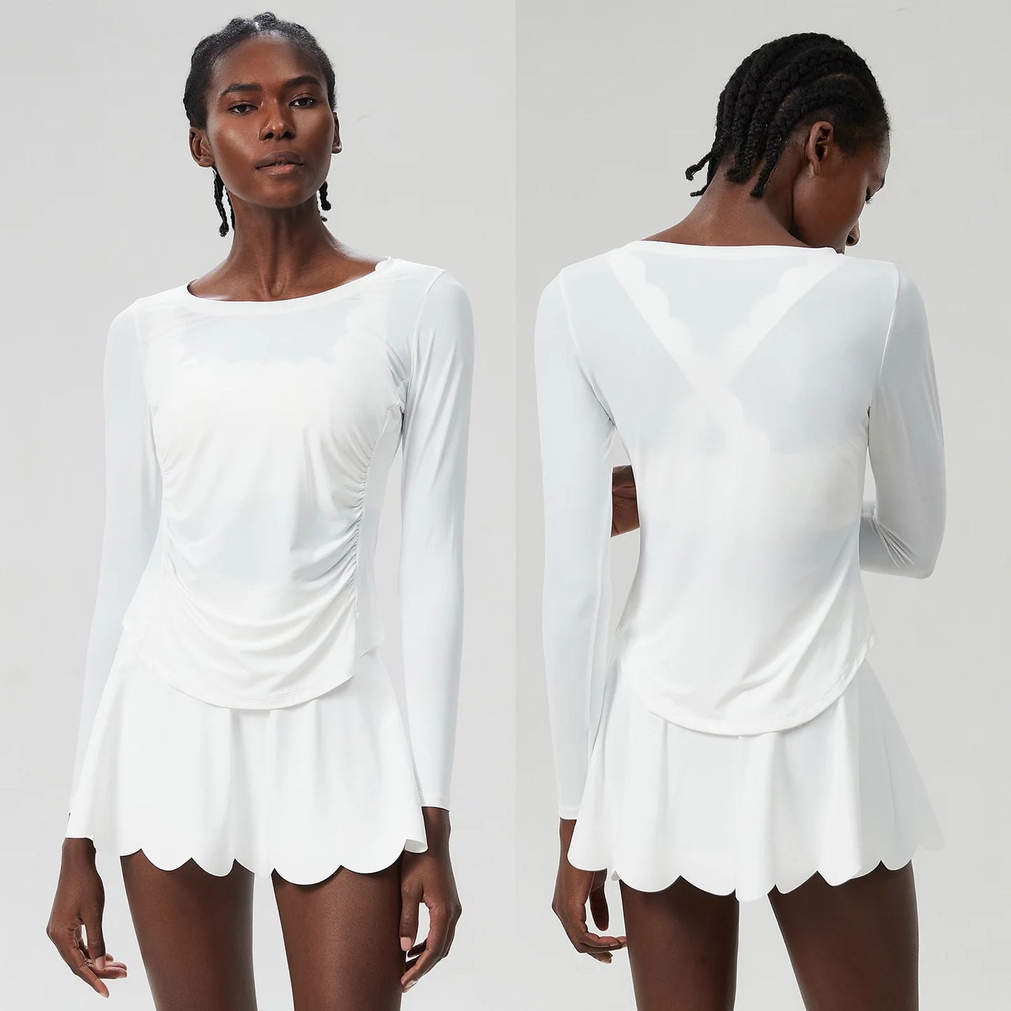 Two-Piece Athletic Set - Breathable Running Suit with Shorts