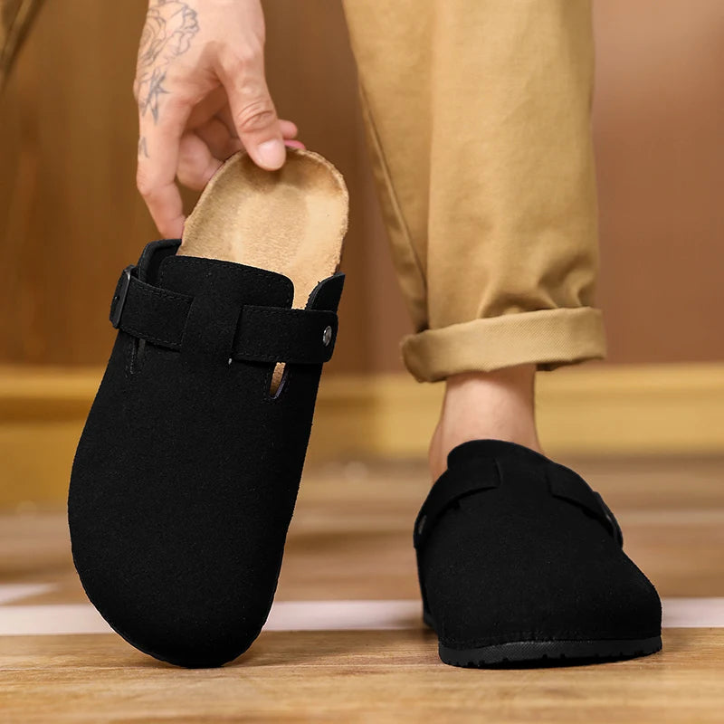 Closed Toe Slippers - Men's Buckle Design Indoor & Outdoor Garden Clogs