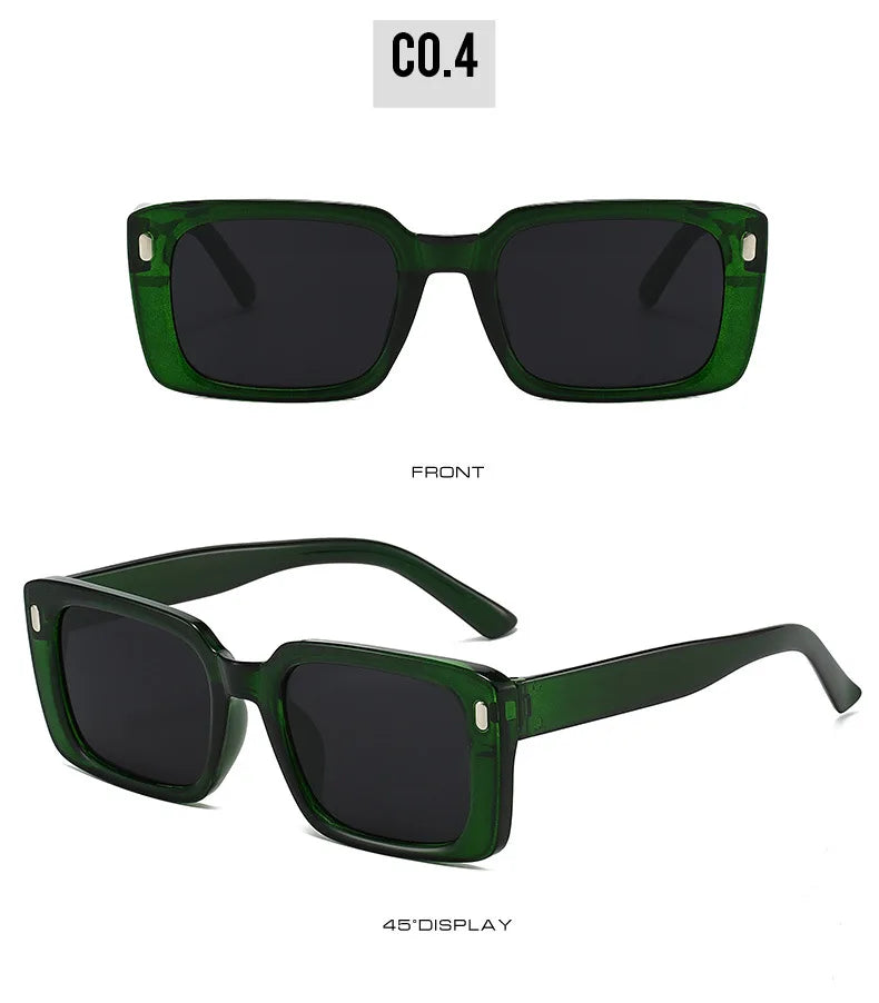 Women's Retro Square Anti UV 400 Sunglasses