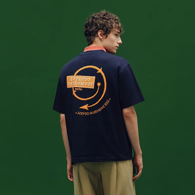 Harry Potter Short Sleeve T-Shirt - Men's Printed Cotton Summer Tee