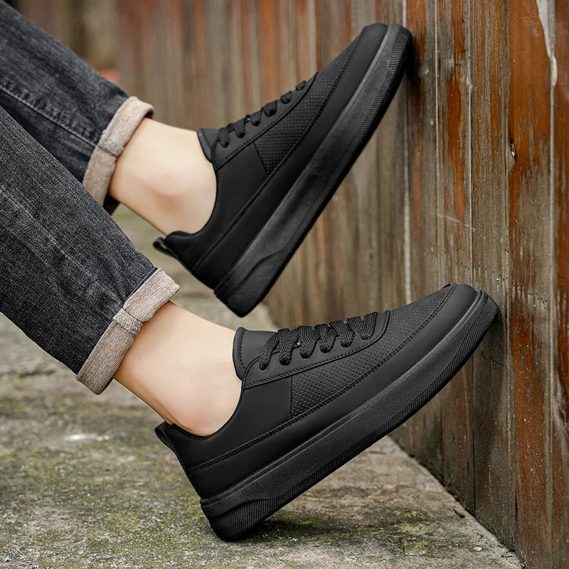 Men's Platform Casual Sneakers - Breathable Skateboard Running Shoes