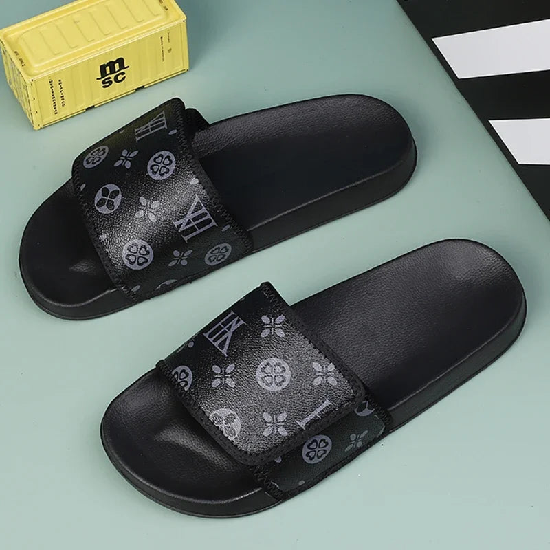 Men's Summer Slippers Sport Slides Quick Dry Beach Sandals  Flip Flops