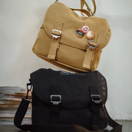 Vintage Canvas Crossbody Bag - M1961 Letters Messenger Shoulder Bag