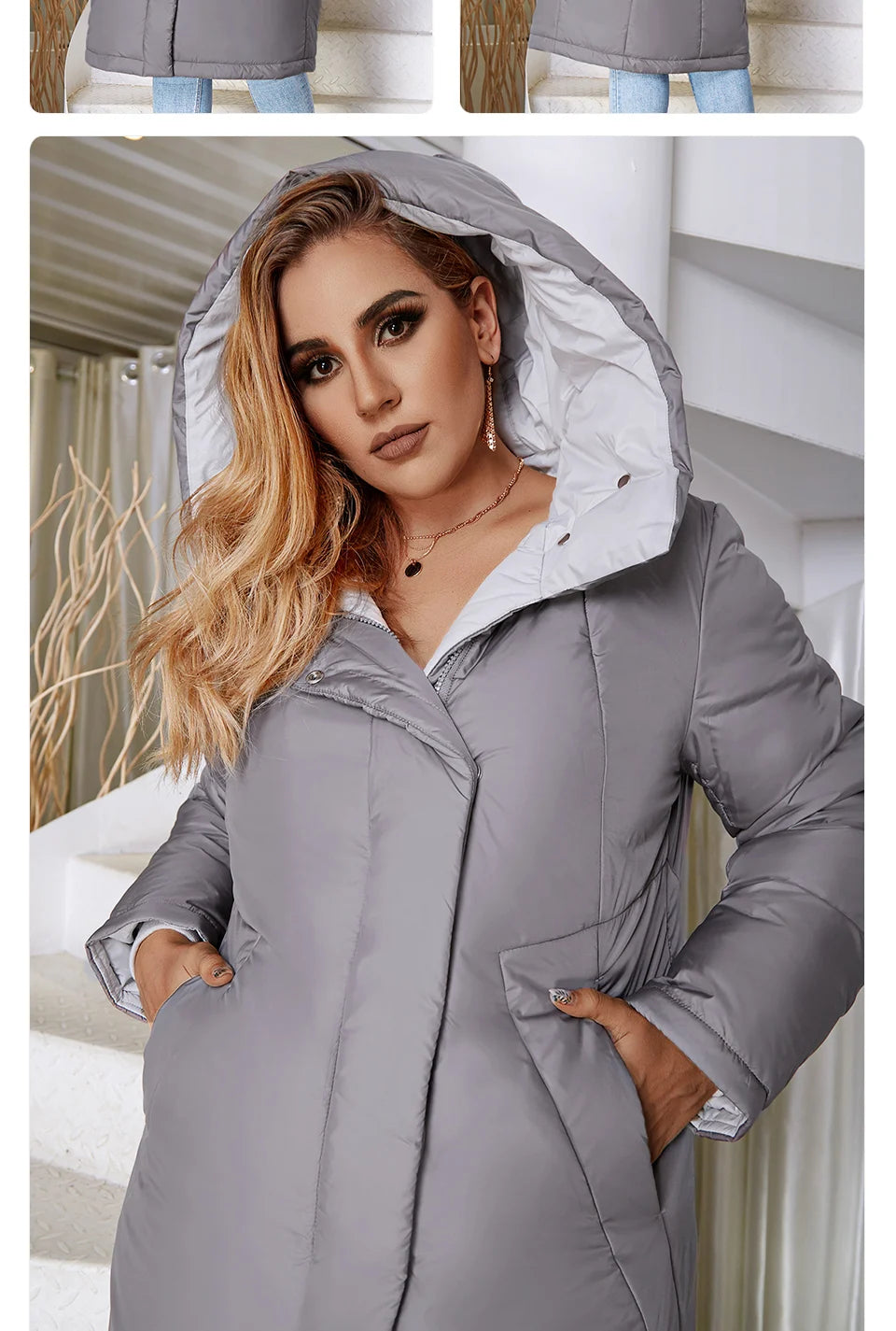 Women's Long Hooded Parka