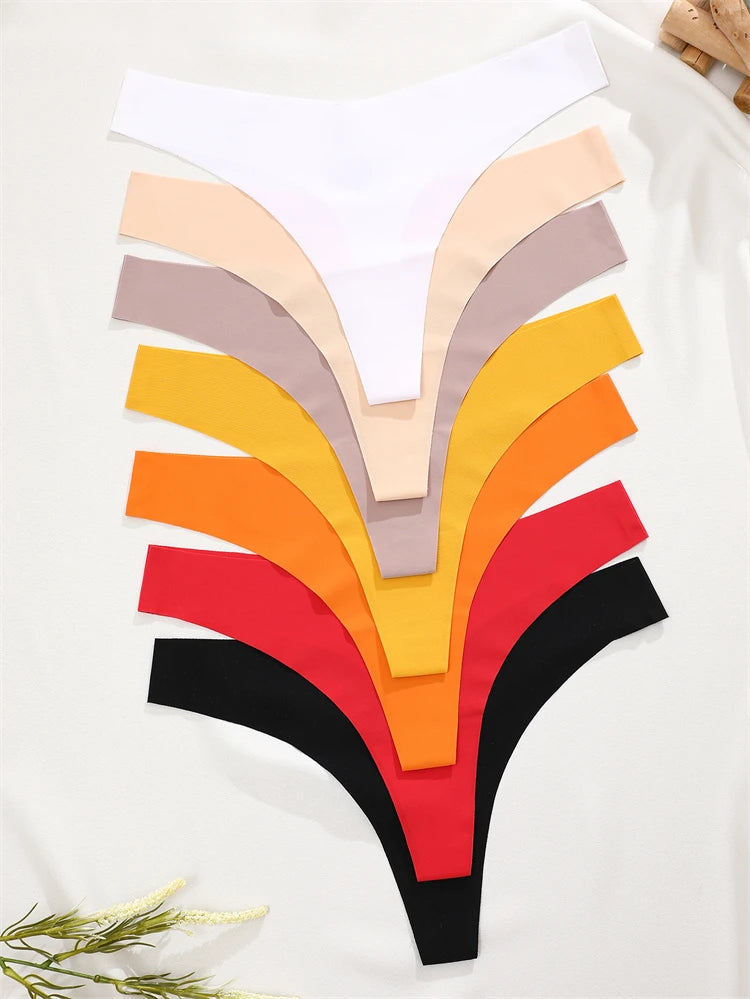 Ice Silk Seamless Thongs 4-Pack