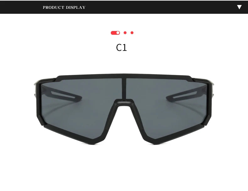 3 Pack Classic Outdoor Sport Sunglasses - Large Frame Unisex Integrated Goggles