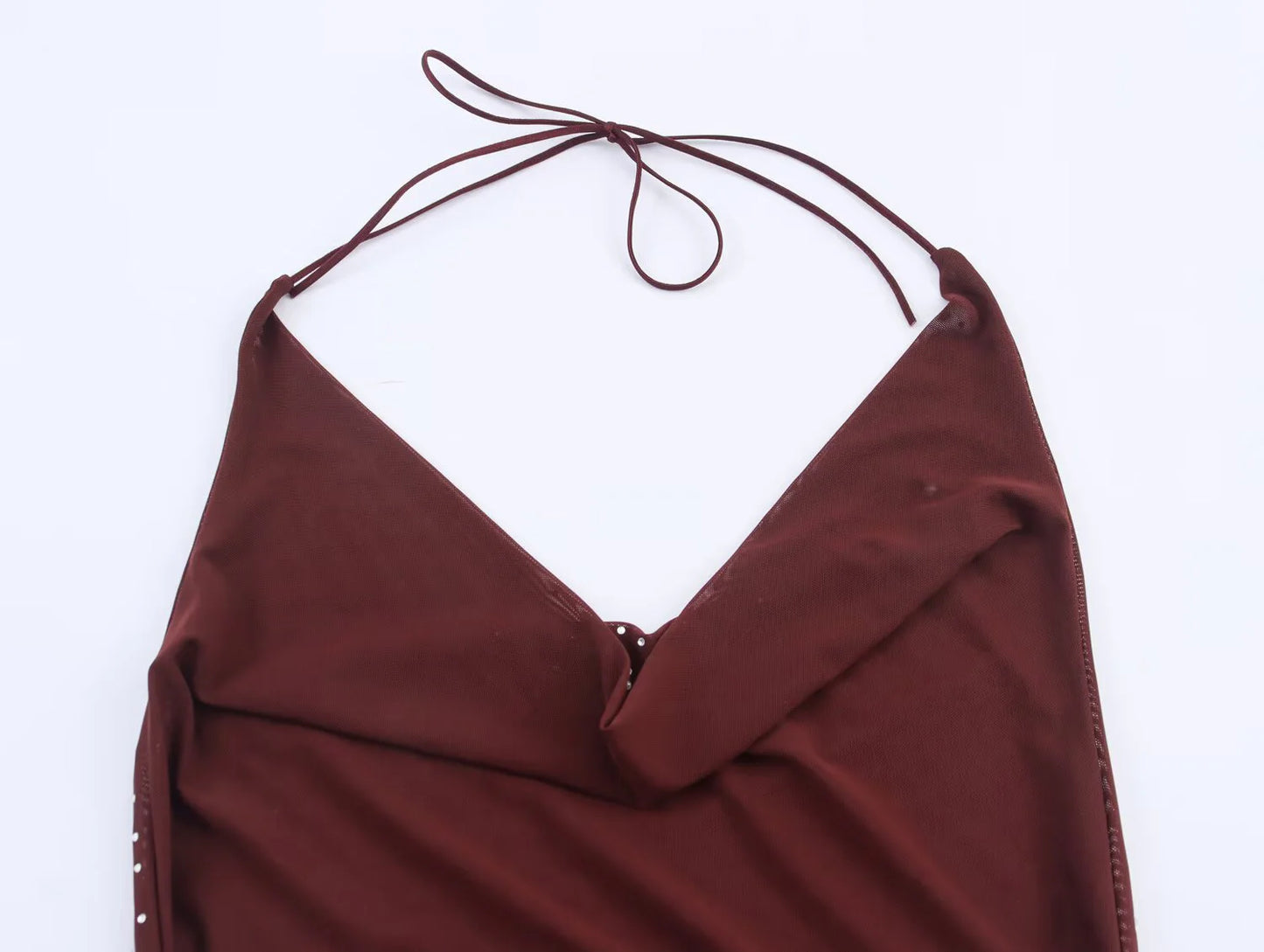 Women's Polka Dot Halter Neck Camisole - Backless Summer Top