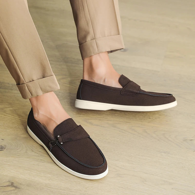 Men's Autumn Slip-On Loafers - Comfortable Soft Tennis & Driving Shoes