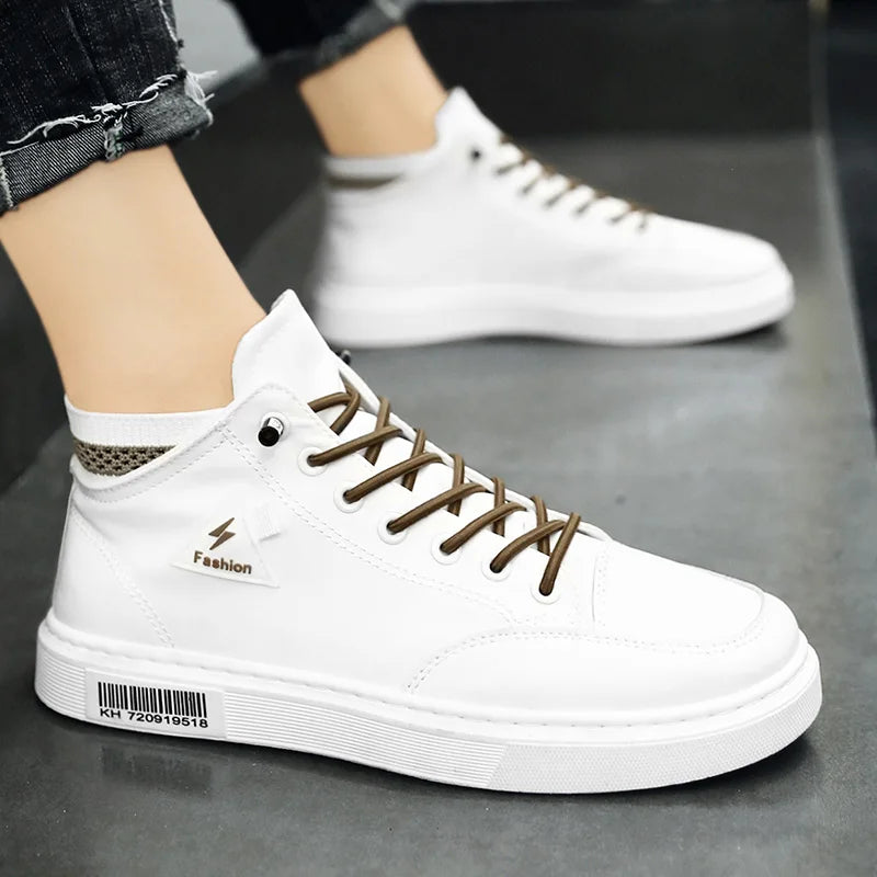 Simple Design Casual Sneakers - Men's Flat Skateboard & Running Trainers