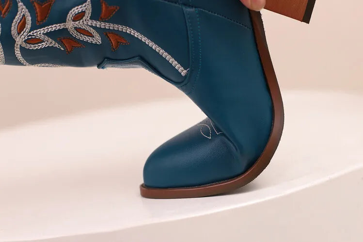 Colour Block Totem Print Chelsea Boots