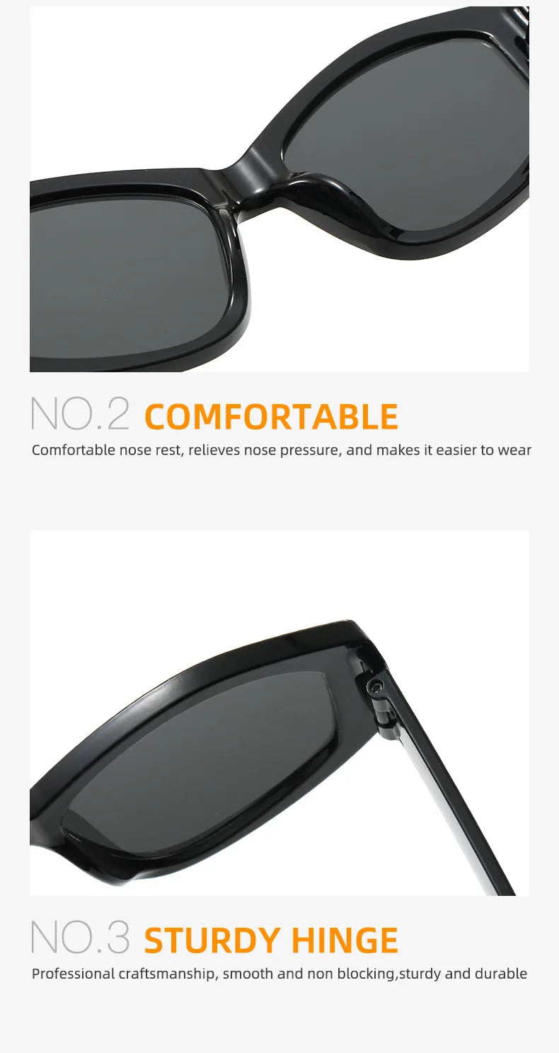 Fashion Large Frame Sunglasses - Colorful UV400 Protection for Women & Men