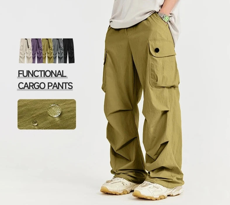 Men's Multipockets Loose Fit  Cargo Pants Trousers