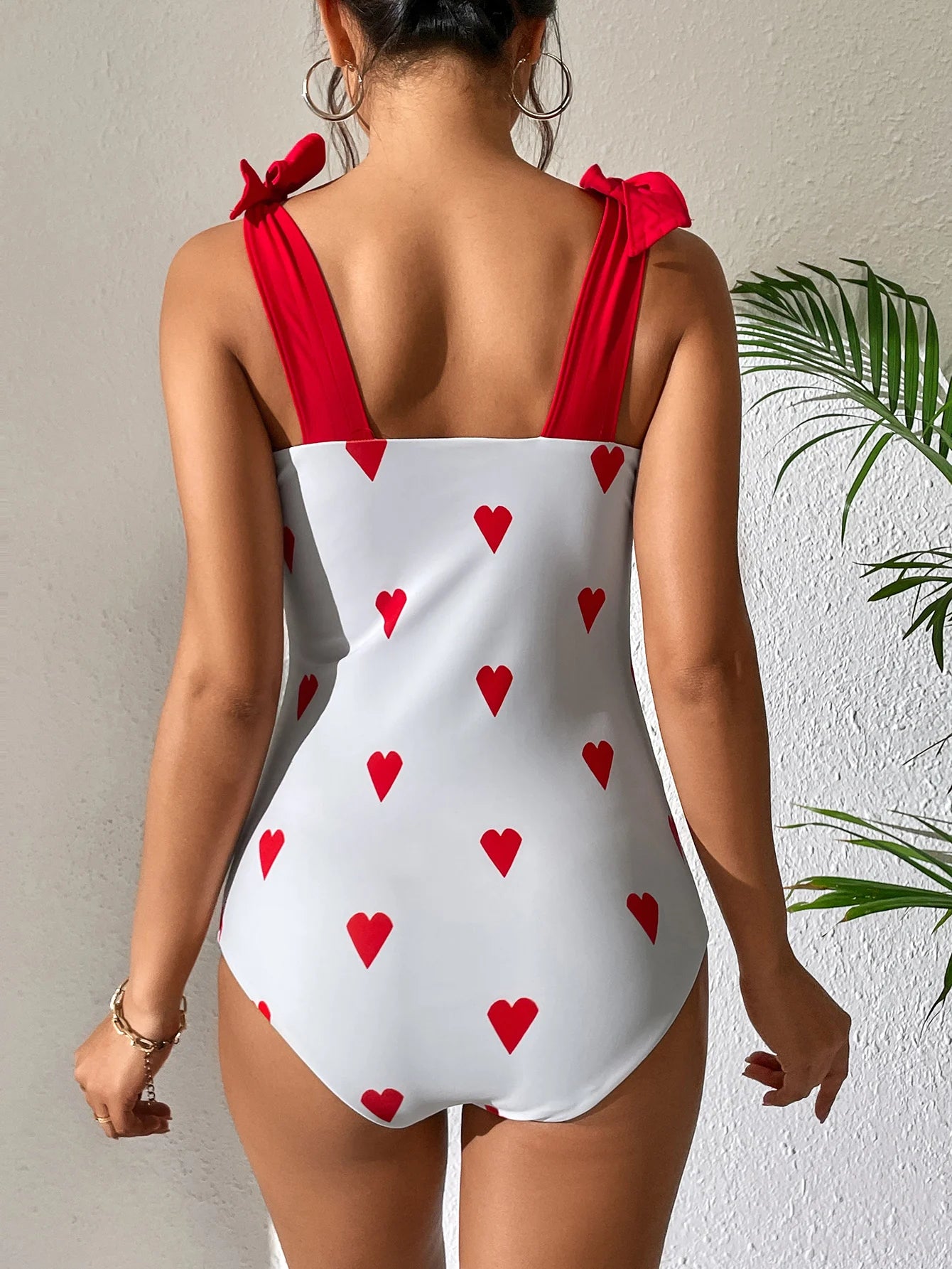 Women's Adjustable Strap One Piece Swimwear Swimsuit