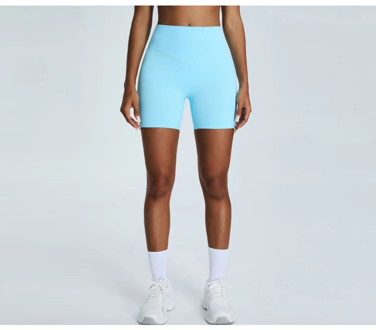 Women's Seamless Buttock Lift Sports Shorts  Running Scrunch Workout Yoga High Waist Gym Shorts