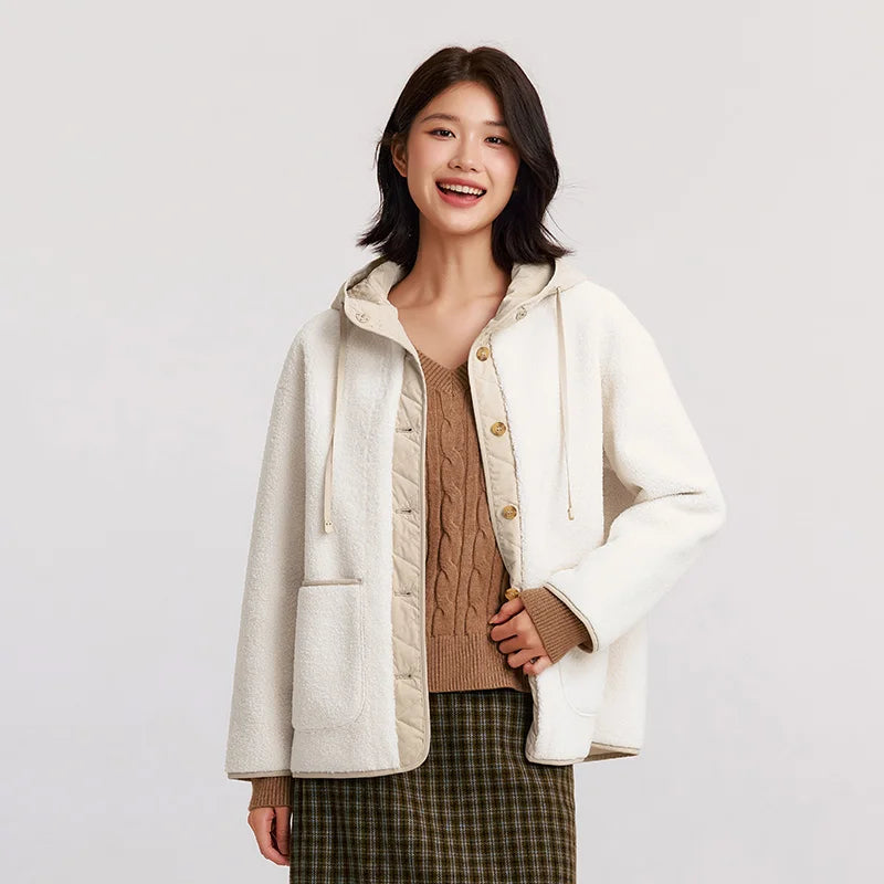 Women's Fleece-Like Cotton Winter Jacket - Thickened Warm Coat
