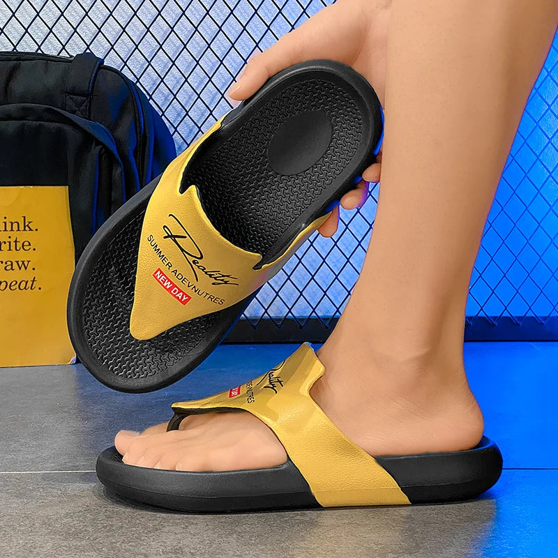 Men's  Summer Flip Flops EVA Platform Outdoor Breathable Sandals Clogs Waterproof Beach Slippers Slides