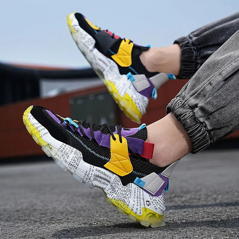 Men's Casual Sneakers | Chunky Sport Running Shoes | Non-slip Platform Shoes