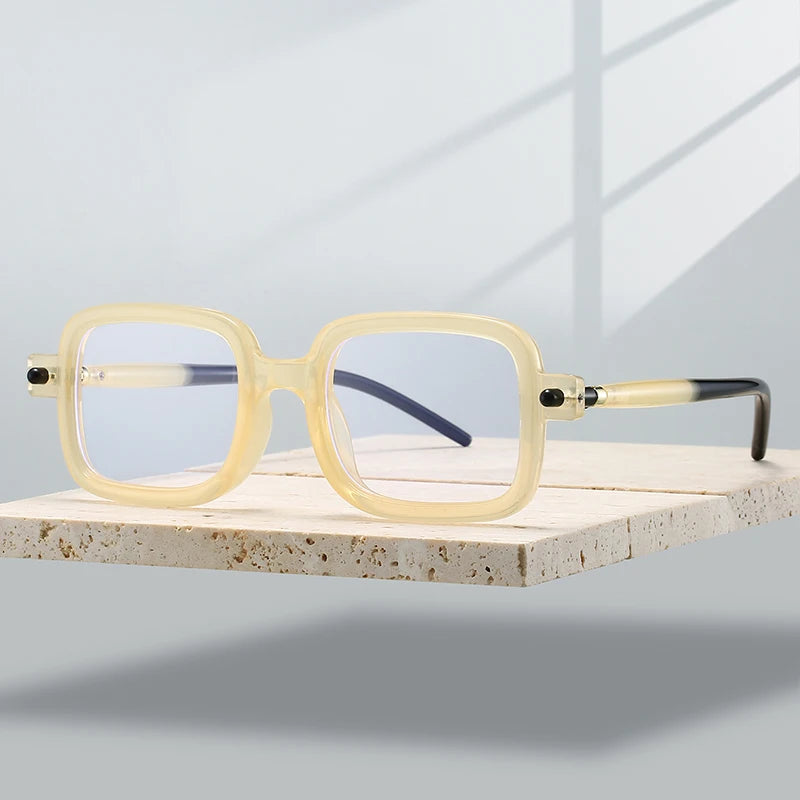 Vintage Square Blue Light Blocking Glasses - Trendy Optical Frames