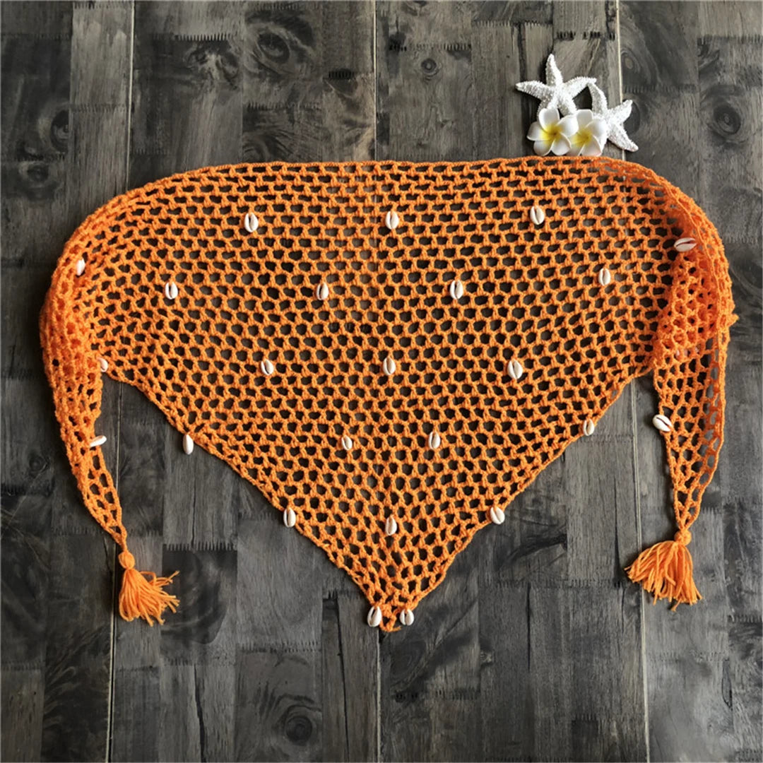 Crochet Knitted Beach Cover-Up Sarong