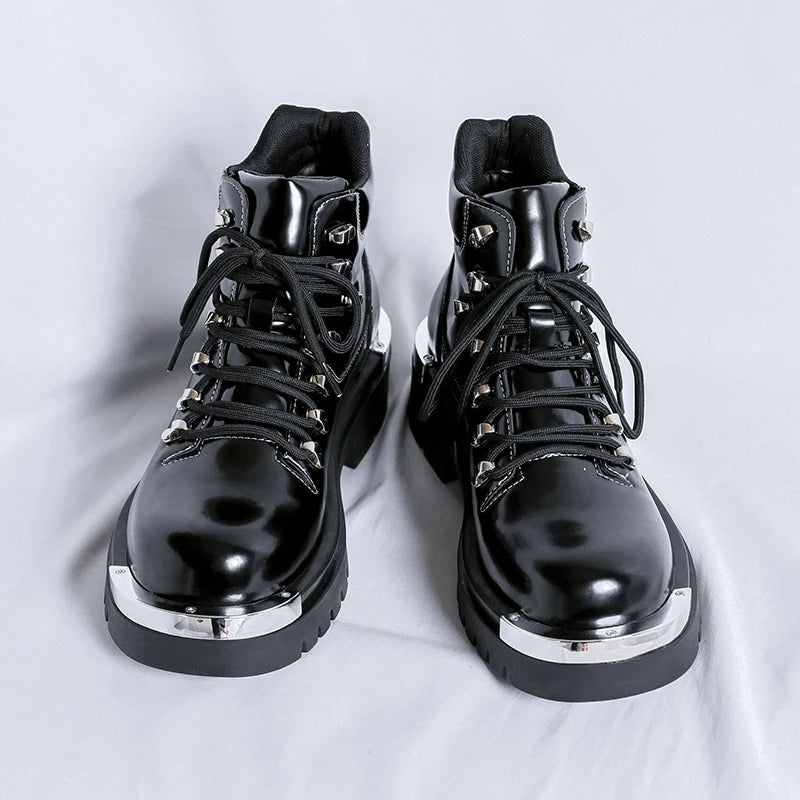 Men's Platform Genuine Leather Ankle Boots