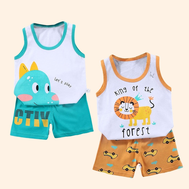 2PCS Children's Boy's Vest Set