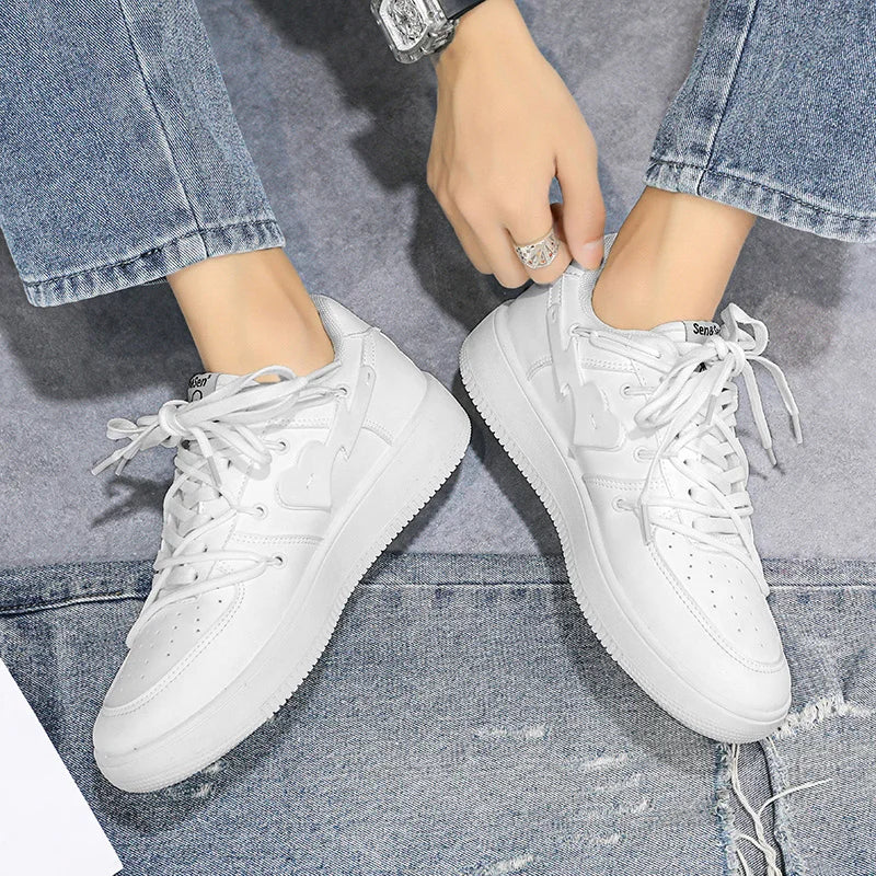 Men's Casual Creative Heart Tennis Sport Running Skateboard  Sneakers Walking Jogging Trainers