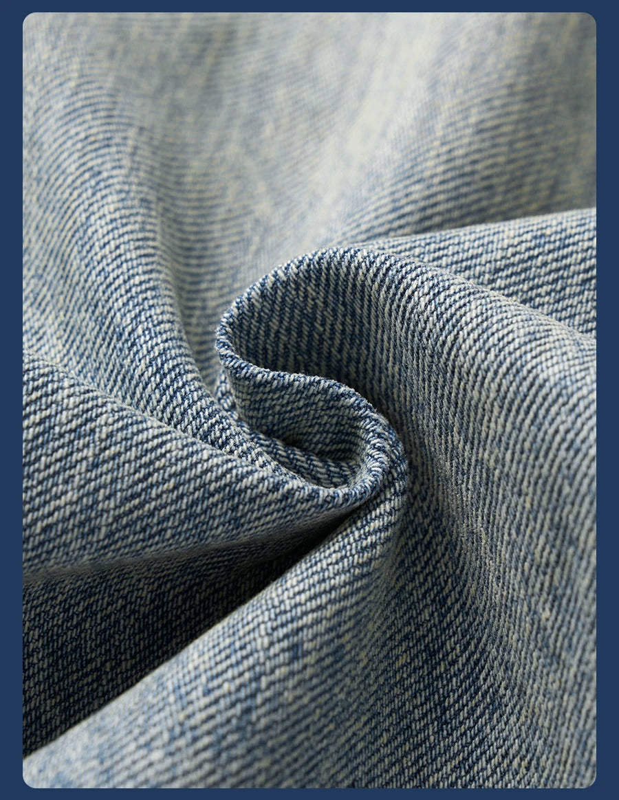 Men's Bootcut Jeans - Vintage Washed Denim with Stretch