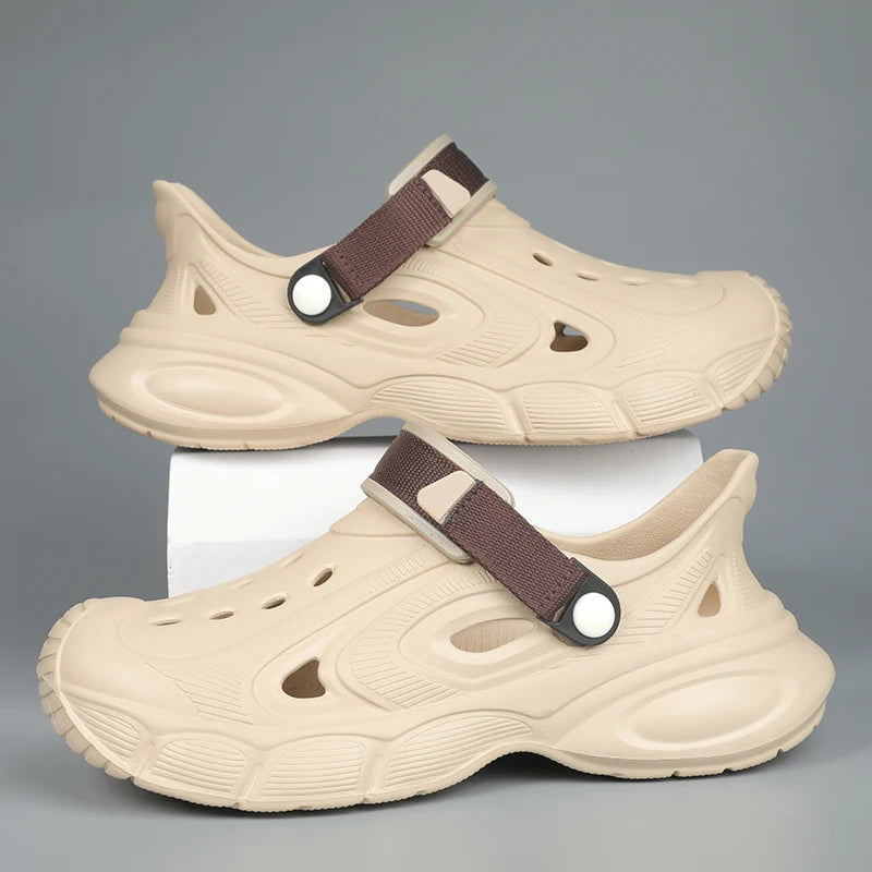 Men's Summer Sandals Platform Outdoor Quick Dry Beach Wading Clogs Water Non-Slip Shoes