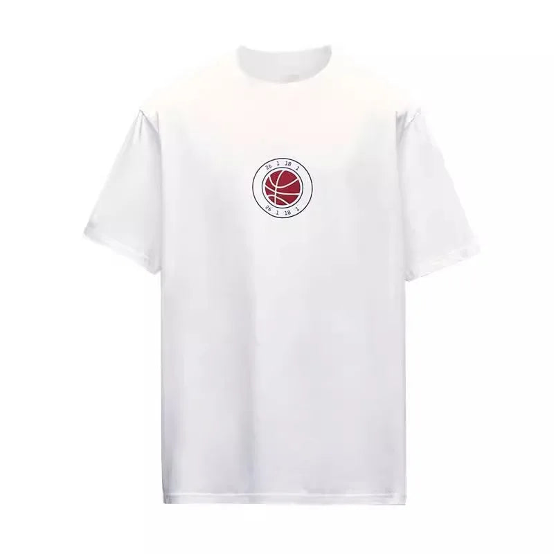 Men's Basketball Print Cotton T-Shirt