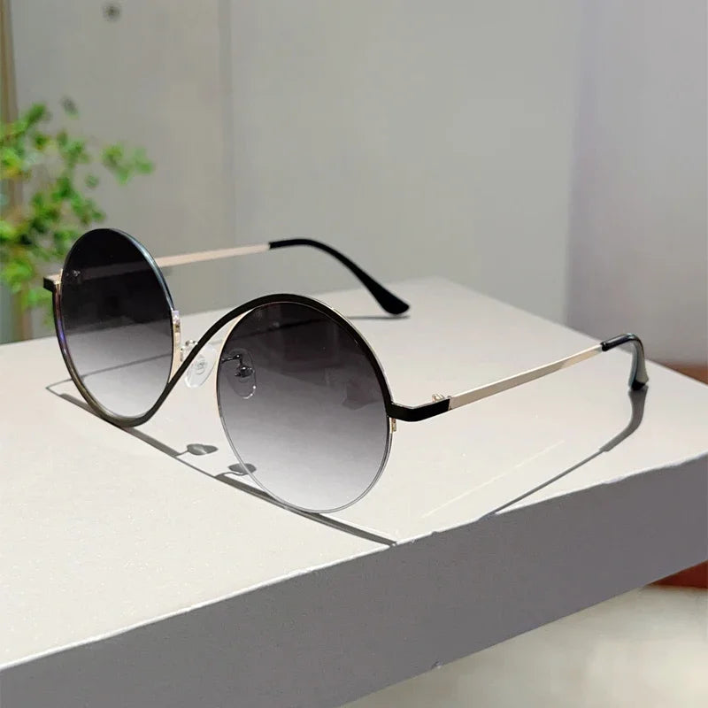 Women's Round Gradient Chic Sunglasses