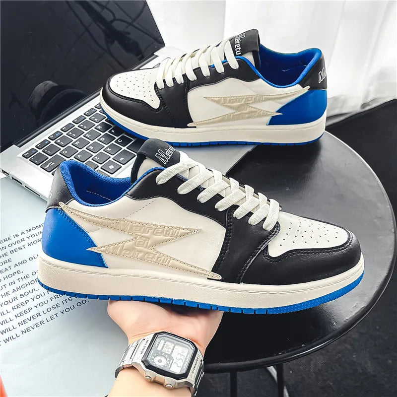 Men's Casual Outdoor Lightning Design Running Walking Sports Shoes Basketball Trainers Sneakers