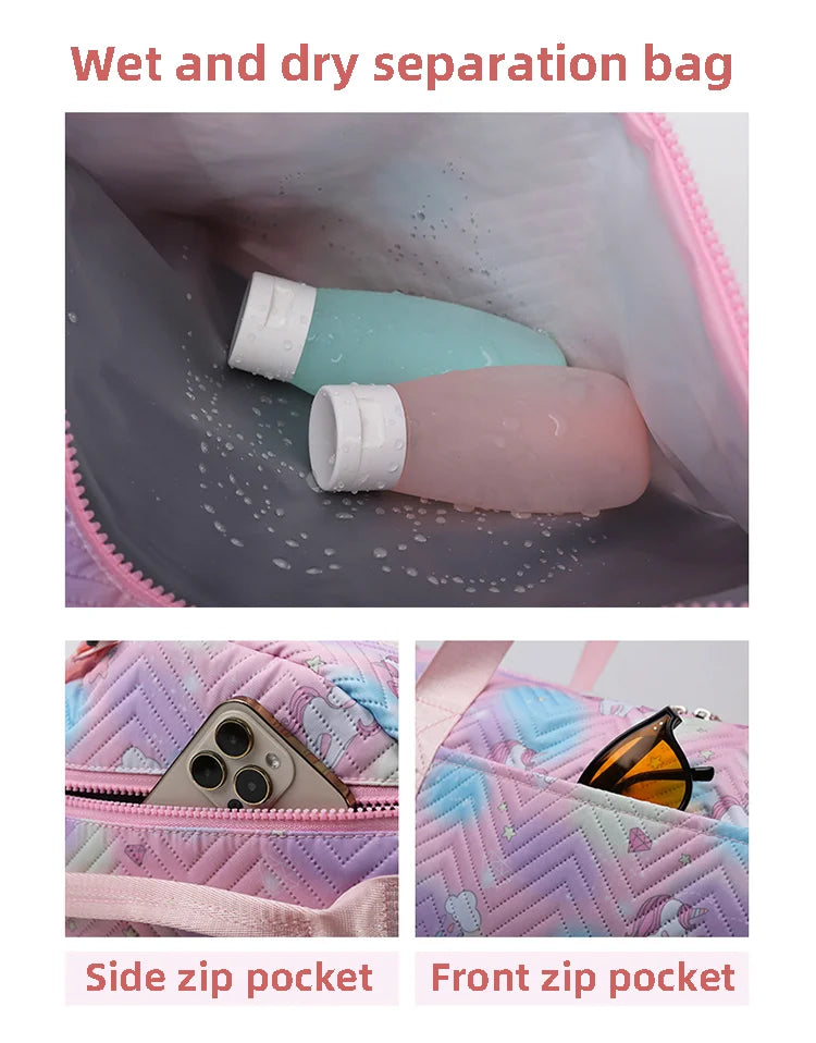 Unicorn Mom Bag 41*26*25cm Diaper Bags for Baby Nappy Bag Maternity Bag Multifunctional Yoga Sport Gym Bag