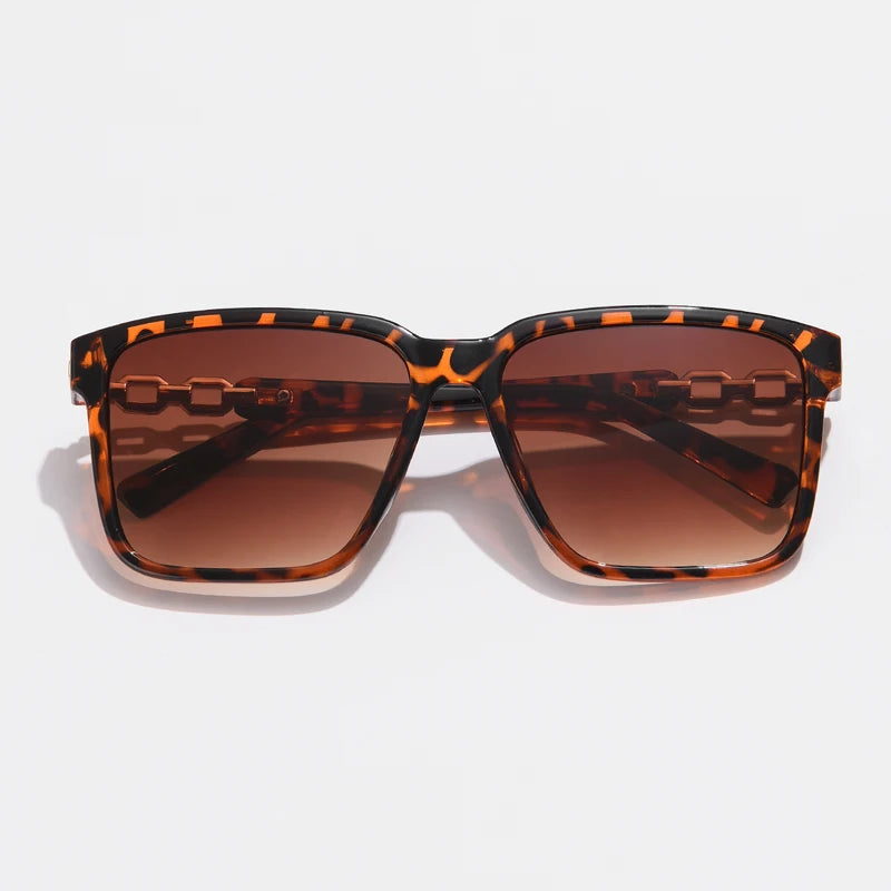 Pink Square Sunglasses - Small Full Frame Gradient Lens Vintage UV400 Women's Eyewear