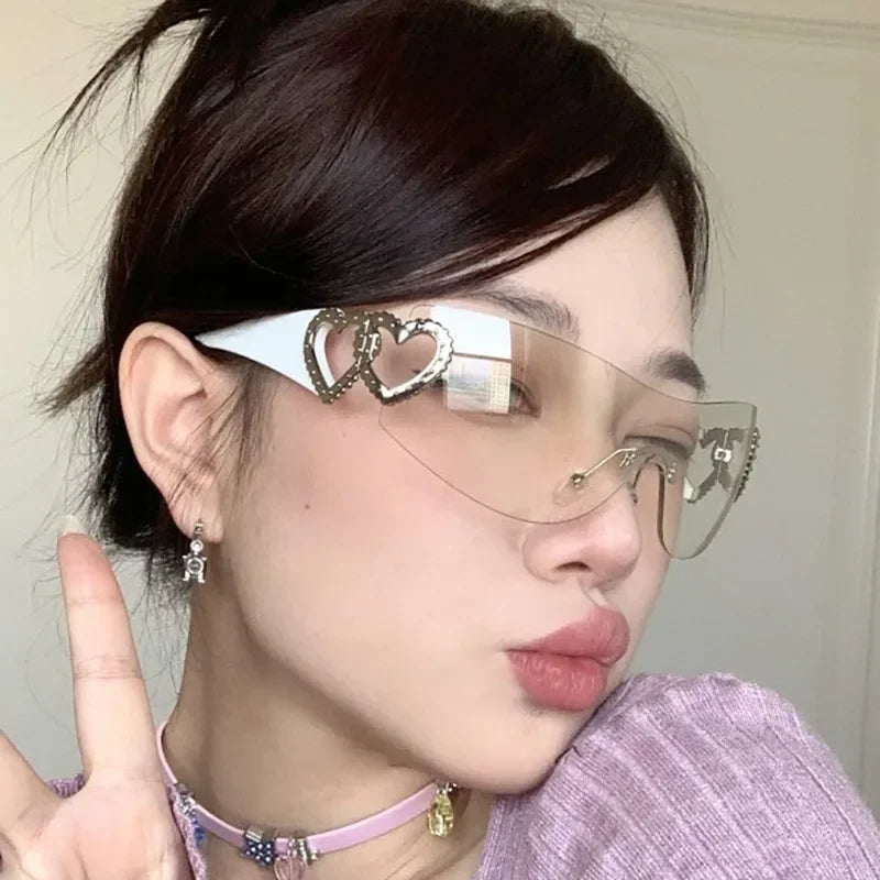 Frameless Sports Sunglasses UV400 for Women