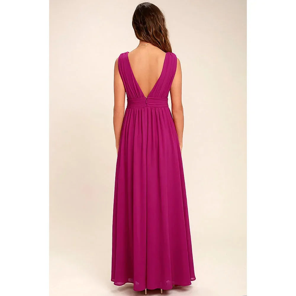 Women Backless Mesh Long  maxi Summer Dress