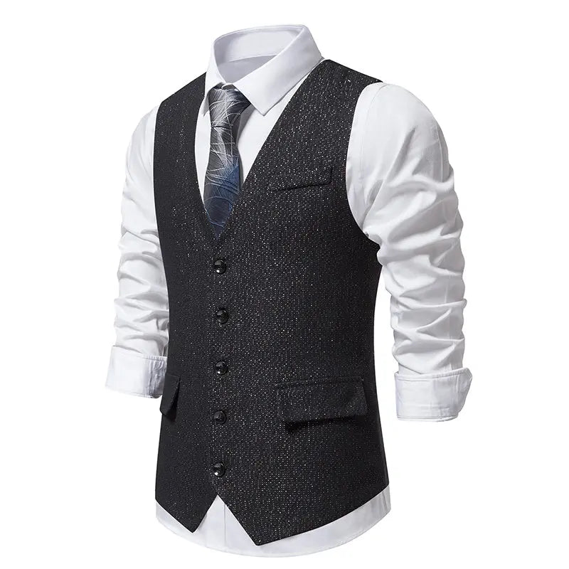 Men‘s Suit Single Breasted Sleeveless Waistcoat