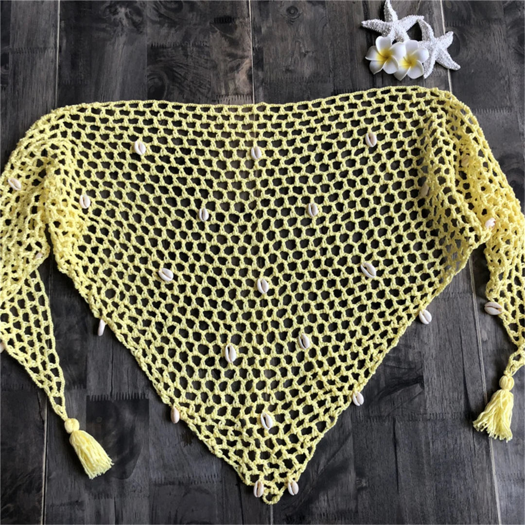Crochet Knitted Beach Cover-Up Sarong