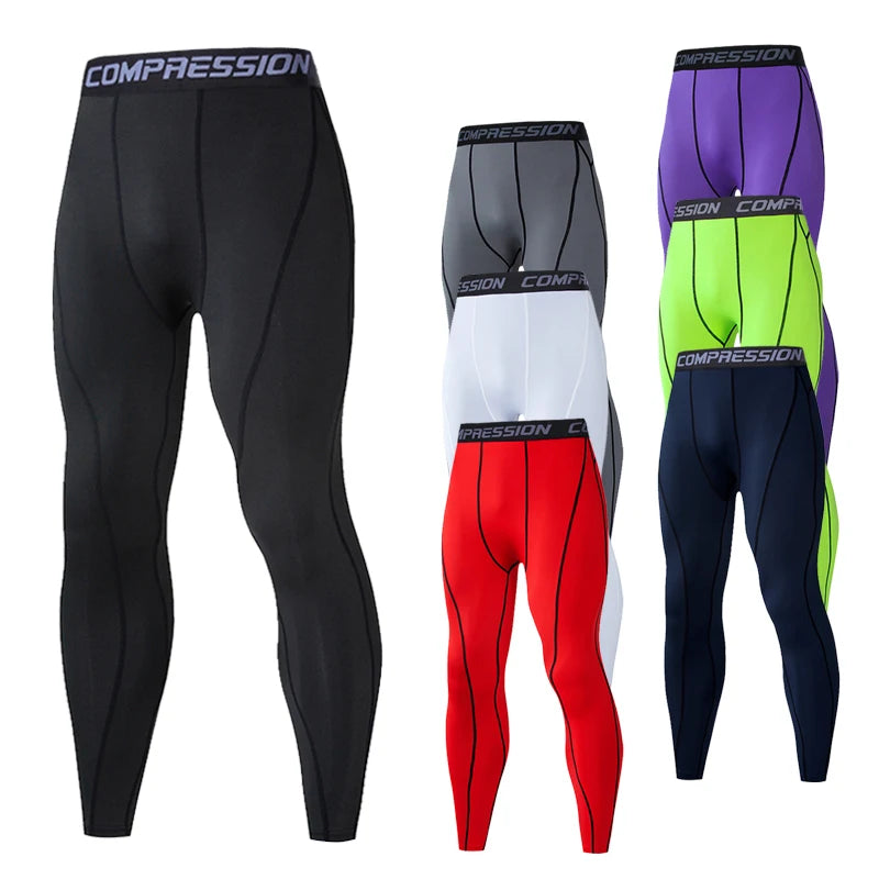 Men's Compression Sweatpants Tights Sport Pants for Gym Fitness Running Joggings Workout Trousers Dry Fit Leggings