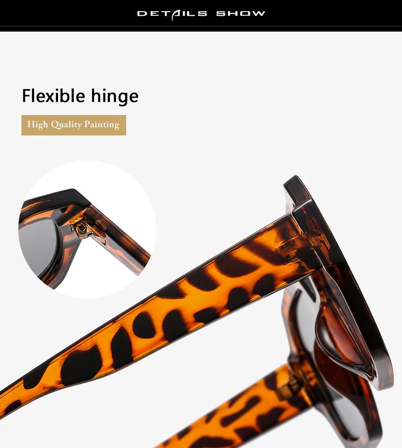 Women's 2pcs Set Fashion  Retro Square UV Resistant  Sunglasses