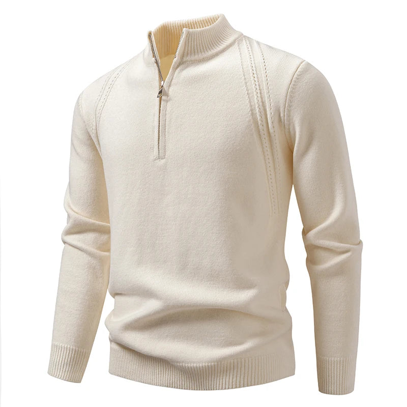 Men's Loose Fit Half-Zip Sweater