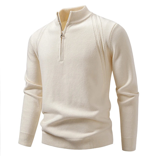 Men's Loose Fit Half-Zip Sweater