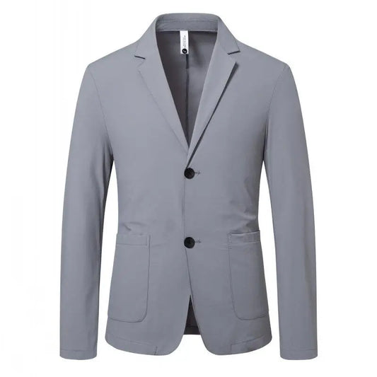 Men's Summer Thin Smart Casual Lightweight Turn Down Collar Blazer Jacket