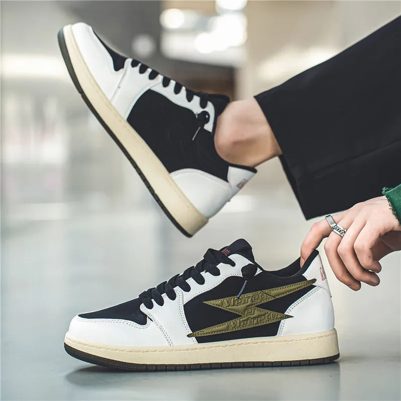 Men's Casual Outdoor Lightning Design Running Walking Sports Shoes Basketball Trainers Sneakers